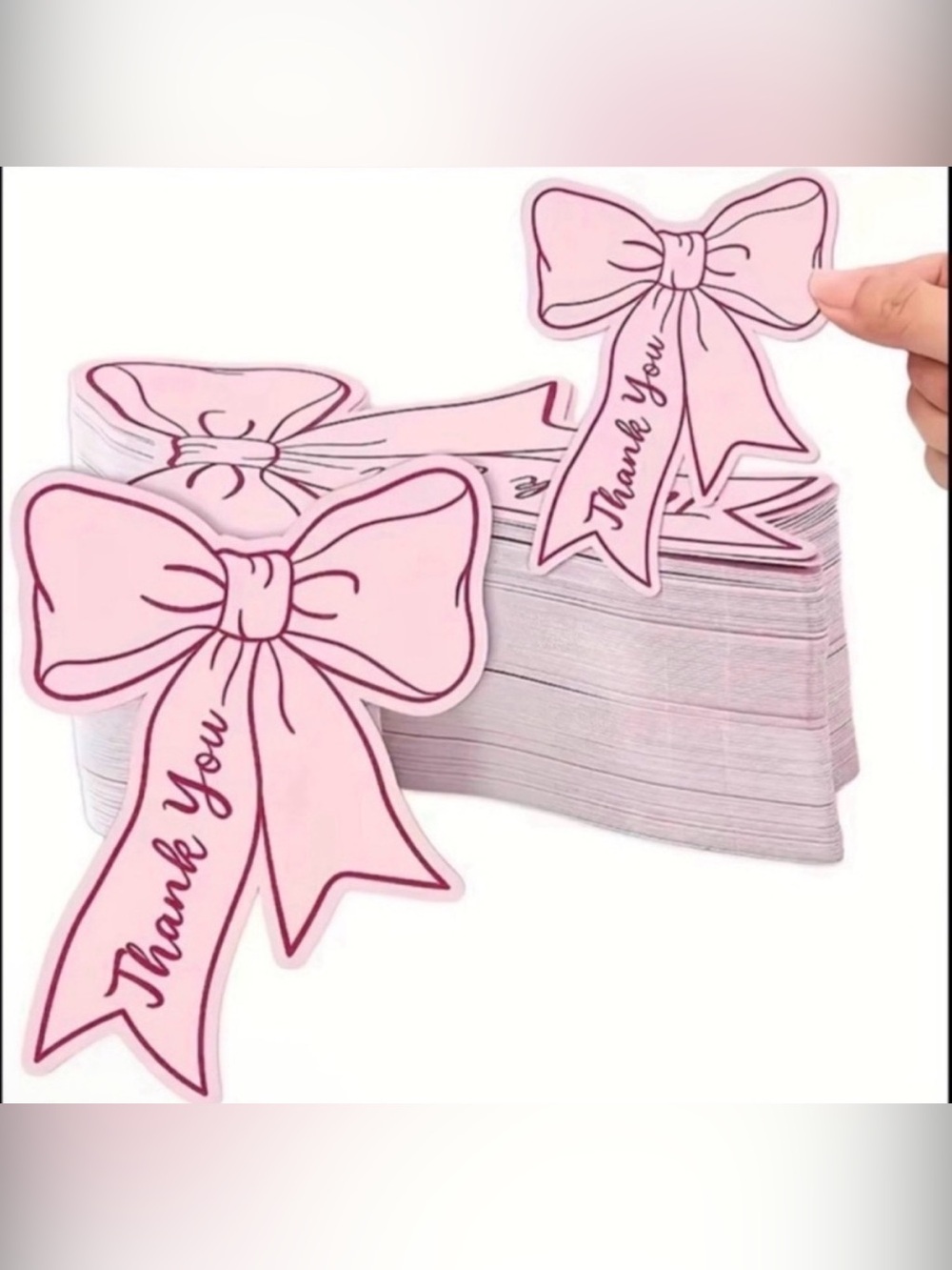 590pcs Shipping Bundle: 30 L Poly Mailers, 30 Gift Bags, 30 Cards & 500 Stickers - Picture 13 of 15